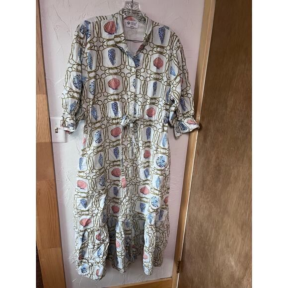 Holly Shae Shell Maxi Dress Sz L/XL - Picture 1 of 6
